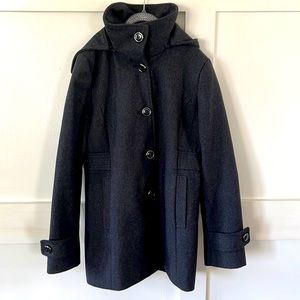Kenneth Cole Gray Wool Coat